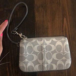 Gray Coach wristlet!